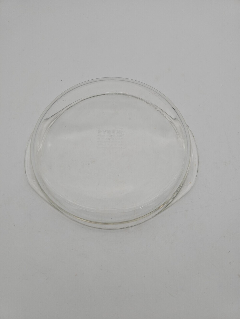 Vintage PYREX 209 Clear Glass 9" Round Pie Plate Baking Dish Pan Made in USA